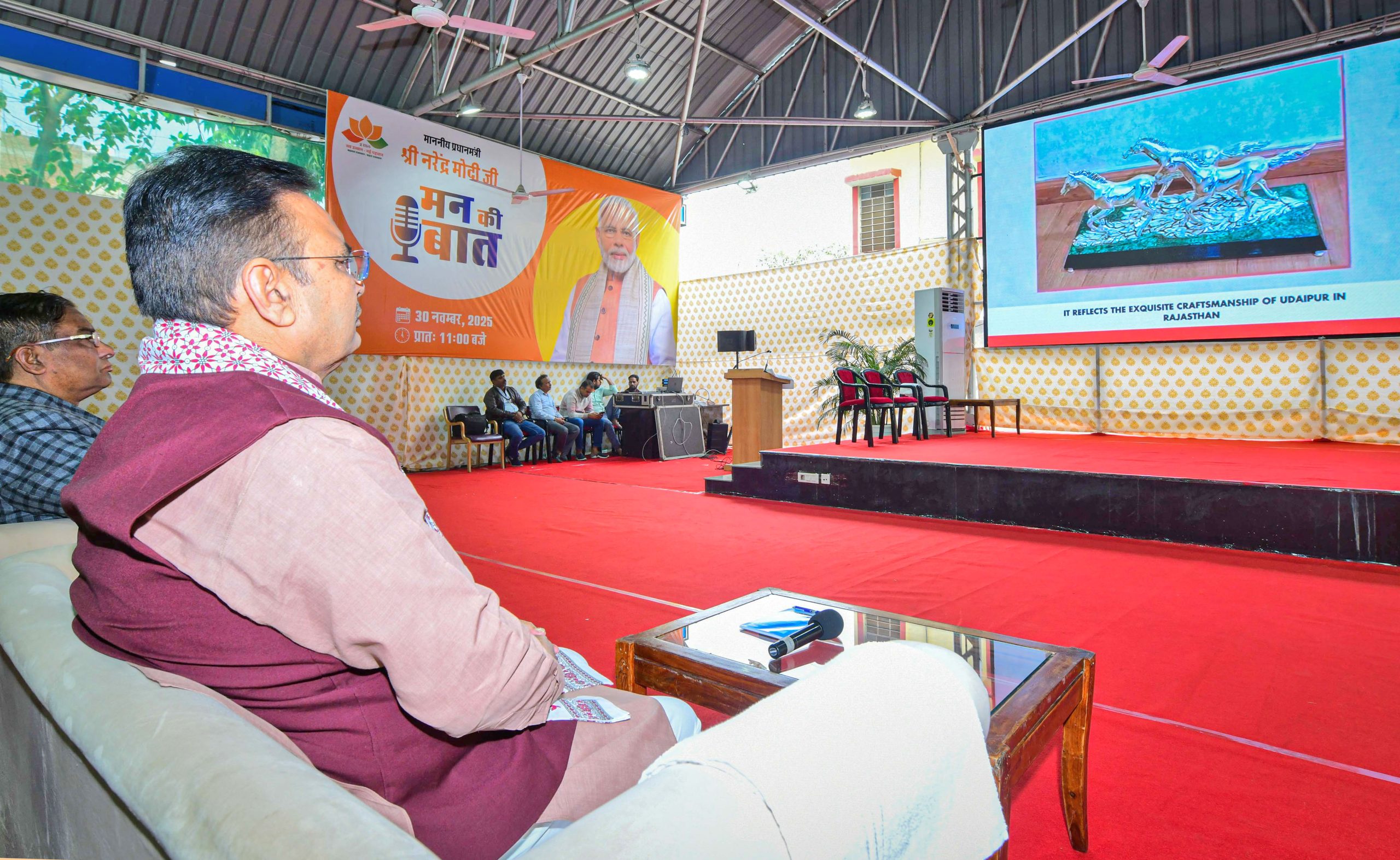 The country made a historical record of producing 357 million tonnes of food grains.